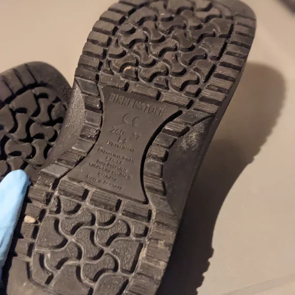 pair of Birkenstock Super-Birkenstock Black Rugged Sole Footwear Size 37 - Picture 8 of 10